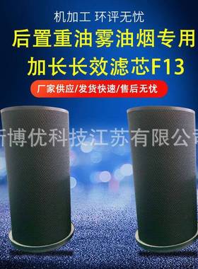 油雾净化器滤芯真空泵后置重油雾油烟加长滤芯F13油雾分离滤芯