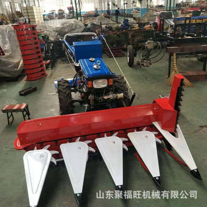 四轮玉米秸秆收割机芦苇柳条割晒机黑麦草夏枯草割倒机