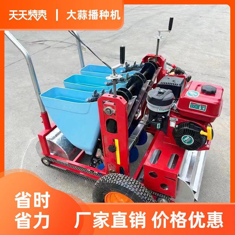手推式汽油五行大蒜播种机自走式大蒜点播机电动蒜瓣种植机