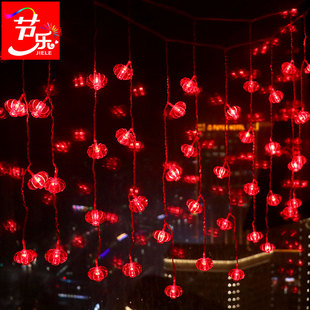 饰春节小彩灯串家用过年红灯笼挂饰氛围场景布置挂灯 2024新年装