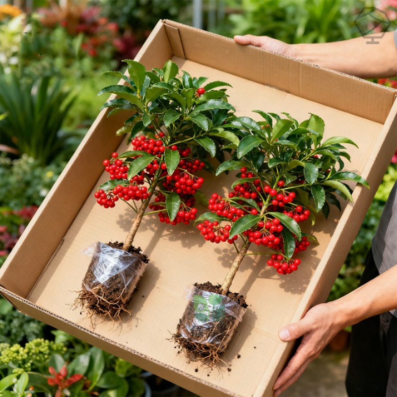 富贵籽盆栽带红果客厅办公室绿植大盆栽黄金万两富贵子花卉植物