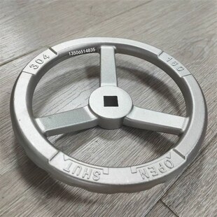 硅溶胶精密一体铸造不锈钢手轮304/316材质后凹款方孔