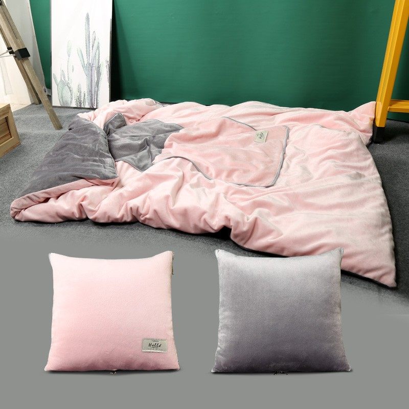 抱枕盖毯两用抱枕被子多用枕头办公室午睡毛毯秋冬汽车被子可拆洗,居家布艺,抱枕被,淘宝优惠券,粉丝福利购,淘宝优惠卷