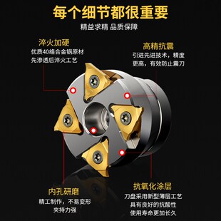 卡簧槽铣刀浅沟槽铣刀内环形T型槽铣刀杆铣刀盘加工中心内孔