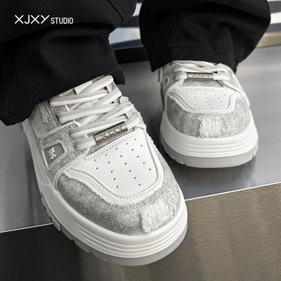 减震秋冬季新款男士灰色厚底耐磨