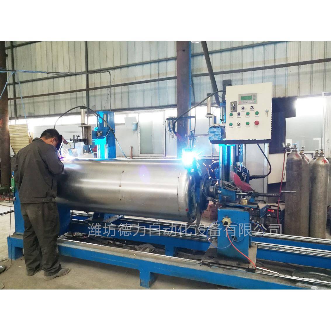 不锈钢圆桶压力容器罐自动金属五金氩弧焊卧式环缝自动焊