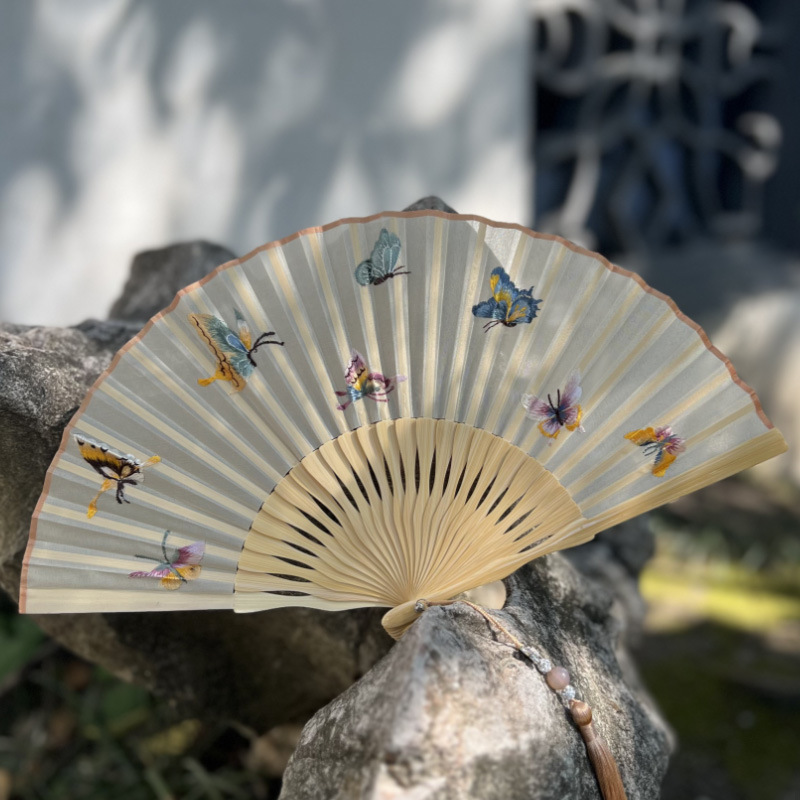 【 订货】苏绣折扇刺绣扇子折扇古风女扇中国风扇子工艺礼品扇