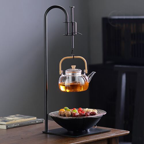 冬日围炉煮茶家用室内煮茶器电陶炉茶H壶烤盘烤火炉套装带自在勾