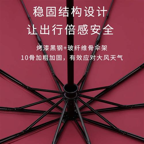 双层全自动大雨伞男商务自开收折叠伸缩双人超大号加X固加厚抗风