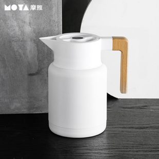 摩雅2.壶水瓶大容量热水瓶家用A暖咖啡壶双层保温不锈钢 MOY1L日式