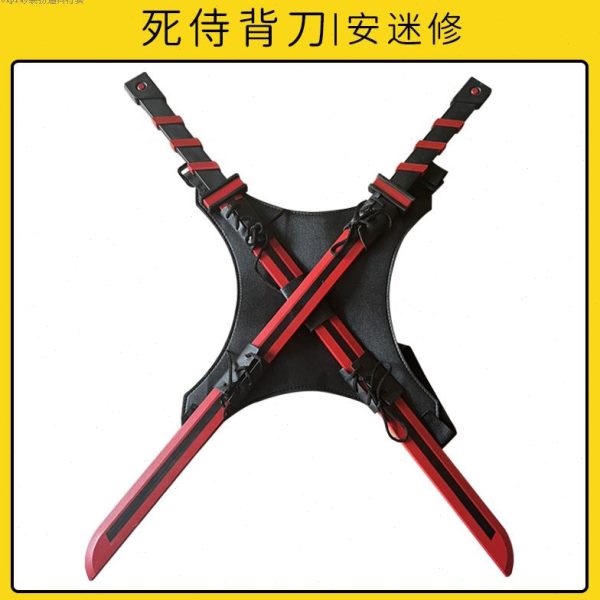 背赛博朋克死侍男孩双儿童玩具刀剑刃发玩具双宝剑刀武速拔刀剑刀