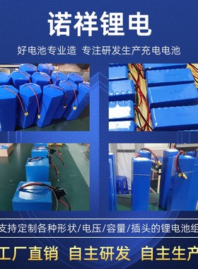定制锂电池12V 24V 36V 48V 60VB伏电池组 18650 21700 32700电芯