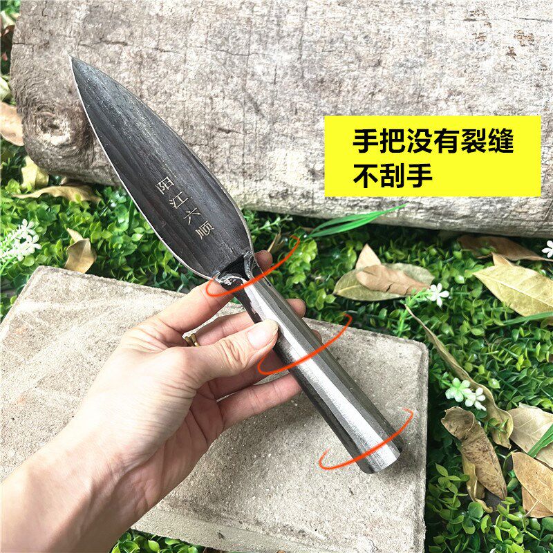 锻打弹簧钢小铲子园林q艺挖野菜铁铲大蒜种花养花工具赶海家农用