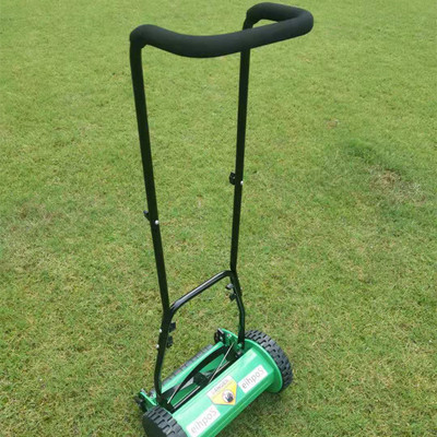 包邮新款12寸立体手柄手推v式小型家用割草机非电动免充草坪除草