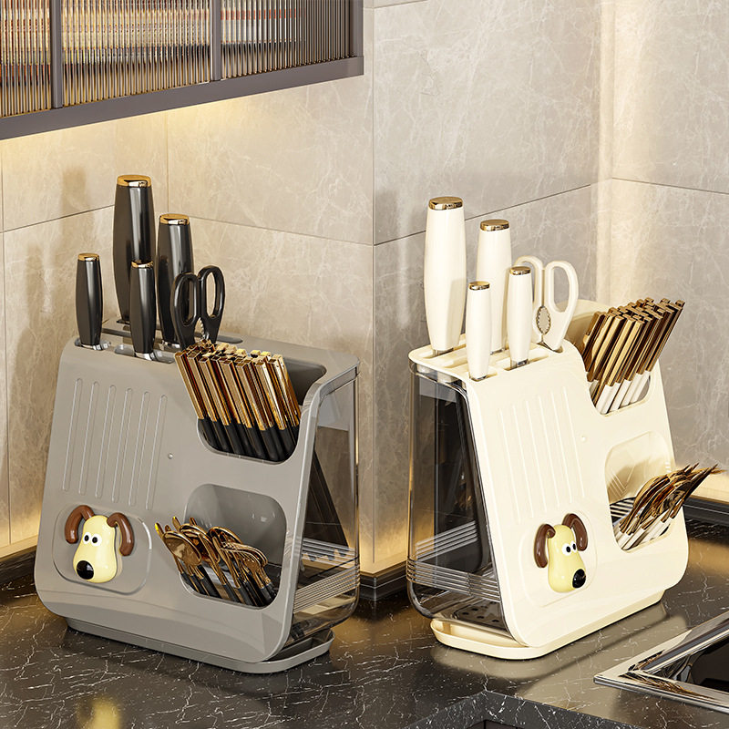 多功能筷子筒刀架收纳盒高档2024新款厨房台面勺子餐具沥水,厨房/烹饪用具,抹布架/厨房清洁收纳架,淘宝优惠券,粉丝福利购,淘宝优惠卷