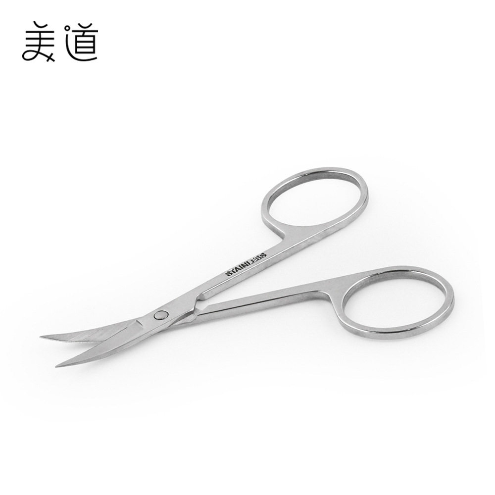 镜光不锈钢修眉剪 弯尖头剪刀 双眼皮贴眉剪 美妆剪化妆美容剪刀,彩妆/香水/美妆工具,修眉刀,淘宝优惠券,粉丝福利购,淘宝优惠卷