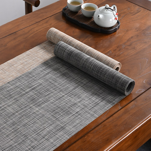 简约桌旗b中式新中式禅意茶席茶几桌布日系镂空小茶垫电视柜桌垫