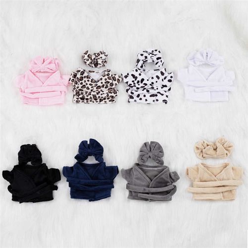 10CM1d5CM20cm娃衣现货浴袍睡衣套装棉花娃娃衣服可爱公仔玩偶换