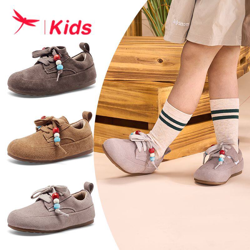 红蜻蜓童鞋女童勃肯鞋秋季新款宝宝皮鞋卡通可爱公主儿童时尚单鞋