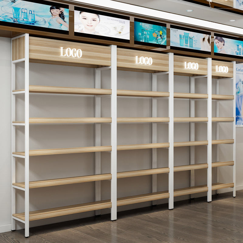 化妆品展示柜美容美发护肤品彩妆展柜美甲饰品货柜货架产品展示架