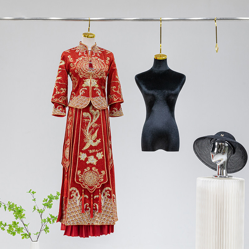 婚纱店模特道具女吊模特服店挂钩秀禾礼服展示架全身