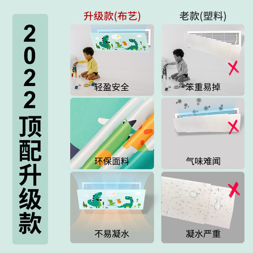 出风口挡风板加长防直吹侧面办公室风管冷气导风板