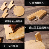 竹木底座圆形泡酒瓶底座茶壶座盘盆鱼缸盘酒架底方形架子