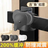 门吸免打新款 硅胶阻门房门静音防风门把手吸防撞门吸