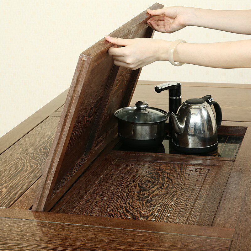 雕茶台椅实木茶泡茶桌茶几鸡翅木茶桌