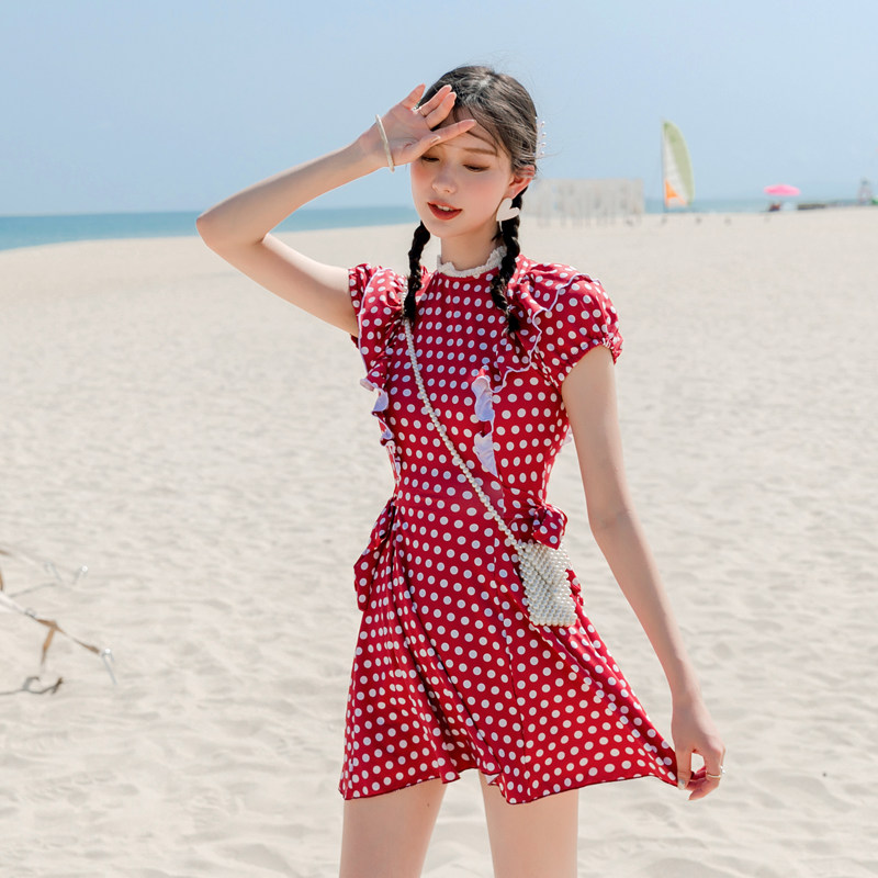 亲子泳衣女母女分体裙式保守平角女孩红色儿童中小童Y宝宝亲子泳,运动/瑜伽/健身/球迷用品,亲子家庭装,淘宝优惠券,粉丝福利购,淘宝优惠卷