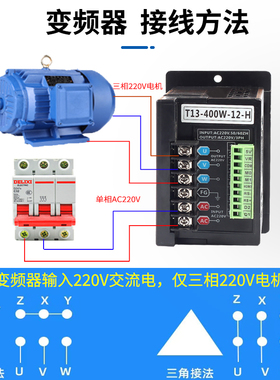 T13-750W-12-H小型简易变频器三相220JV输出电动机变频调速器380V