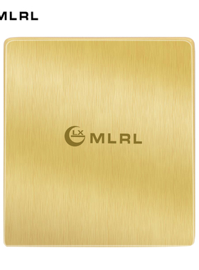 梅兰日兰c86型地插座全铜防水地插五孔墙壁插座盒金色平推滑盖超