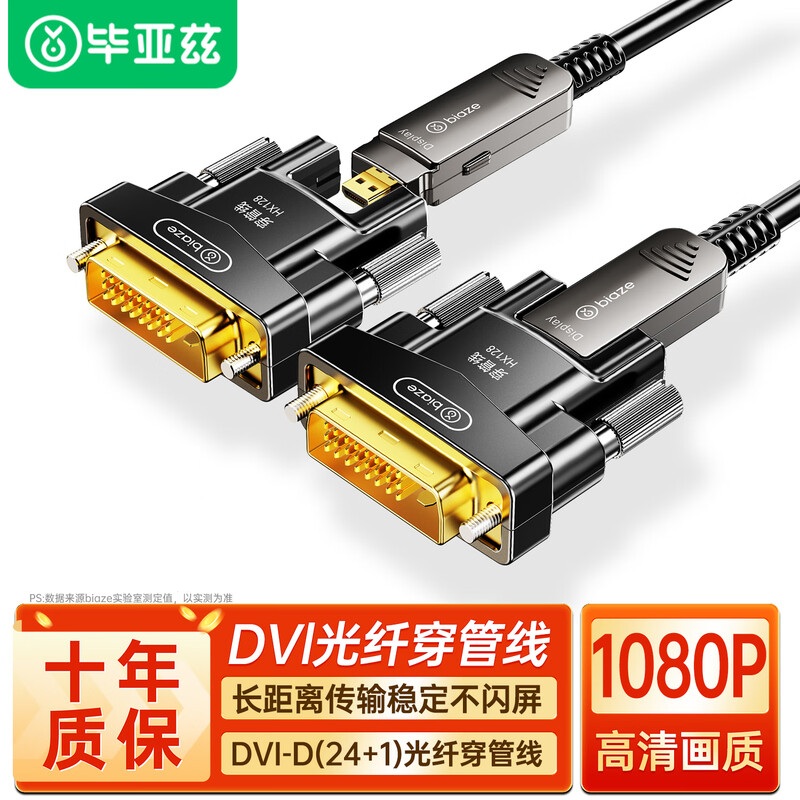 毕亚兹分离式穿墙预埋DVI光纤线