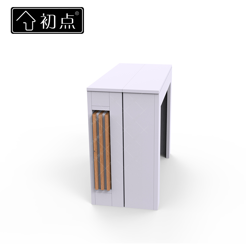 初点 餐桌折叠伸缩 餐桌会议桌长桌 现代家用小户型吃饭桌子