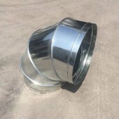 镀锌白铁皮9度虾弯头外墙防雨度弯头烟除尘焊接弯管