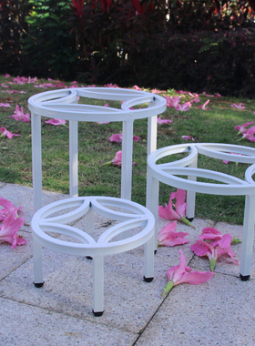 zon忠马 承重盆底座铁艺架结实托盘托支架