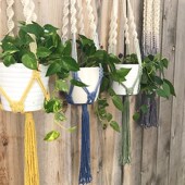 杰作集墙饰手工编织吊绳吊篮网兜 饰 园民宿装