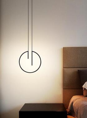 极简主卧室床头小吊灯2025年新款创意现代简约设计感北欧风房间灯