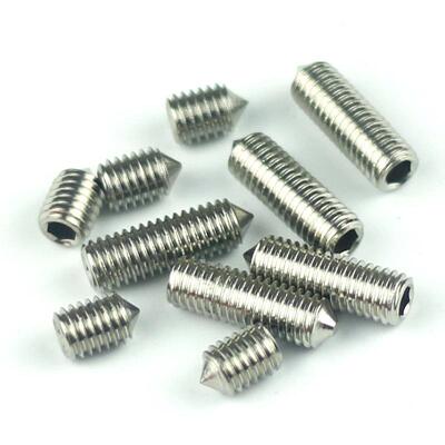 M12304不锈钢内六角紧定螺钉gb78止负螺丝DIN914机米