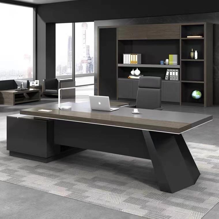 重庆老板办公桌经理桌总裁桌简约现代办公桌椅组合大班台办公家具