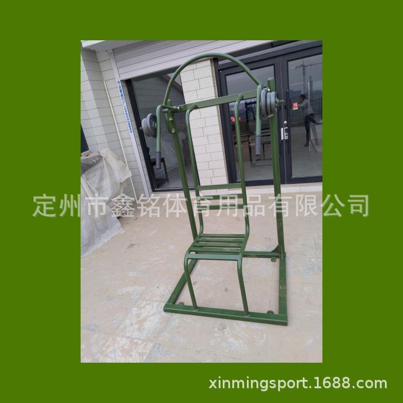 双壹牌坐推训练器配杠铃片体能训练器材