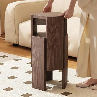 全实木凳子家用可叠放茶几组合六角凳来客结实耐用餐桌叠叠乐凳子