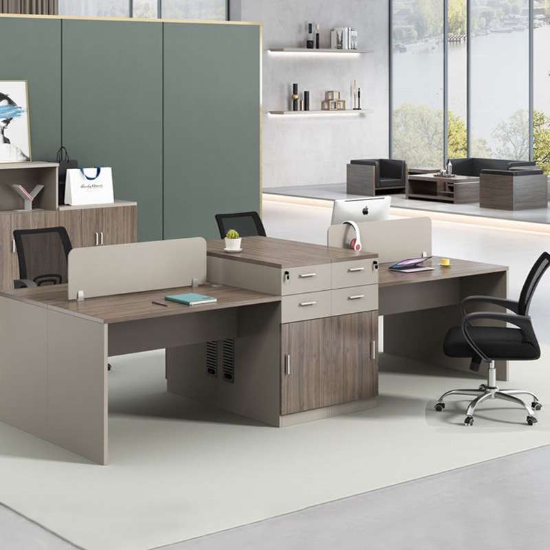 工位办公桌简约现代四人位员工卡座办公室桌椅组合电脑屏风卡位4