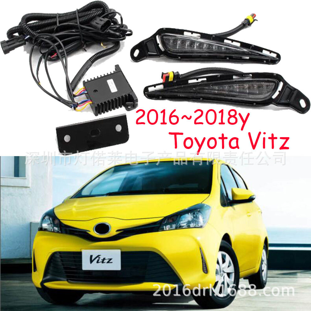 适用于丰田VITZ日行灯威姿前照灯雾灯日间行车灯2016~2018