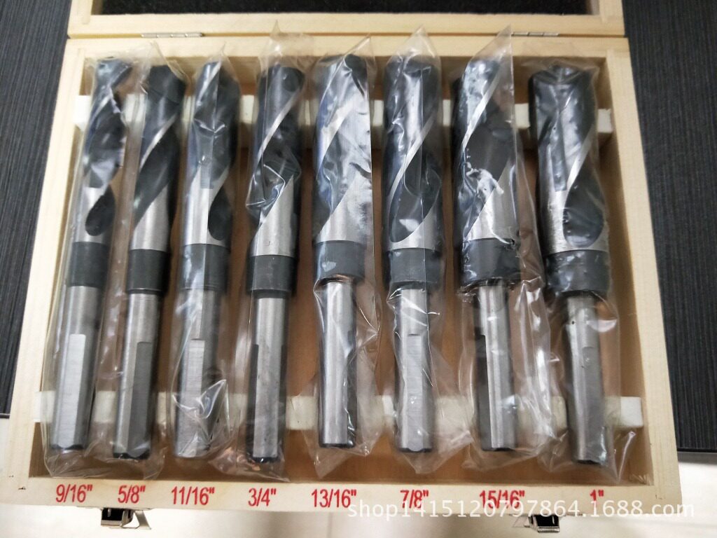 8件套三角柄黑白等柄麻花钻/1/2三角柄黑白麻花钻/三角柄麻花钻头