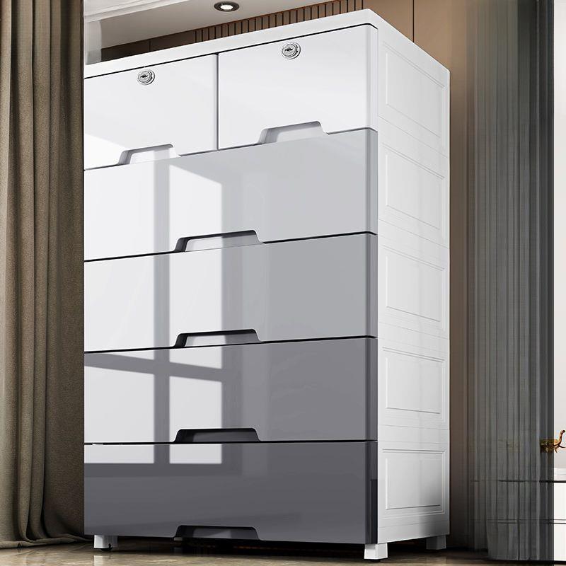 收纳柜子加厚塑料抽屉式衣柜家用衣服玩具多层储物箱整理箱收