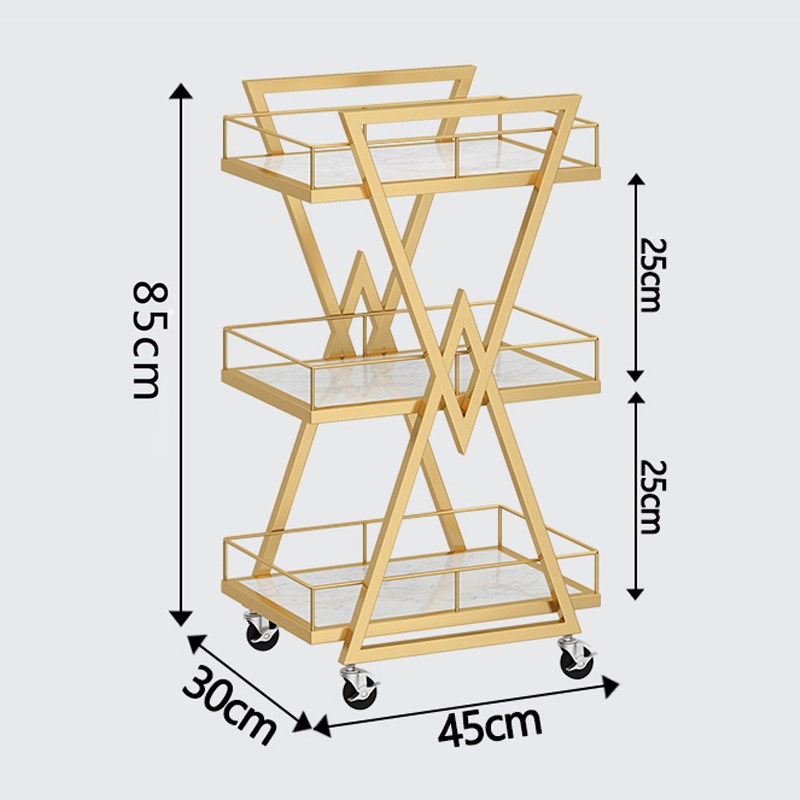美容推车新款小推车美容院专用美甲置物架移动工具车美发店收纳架