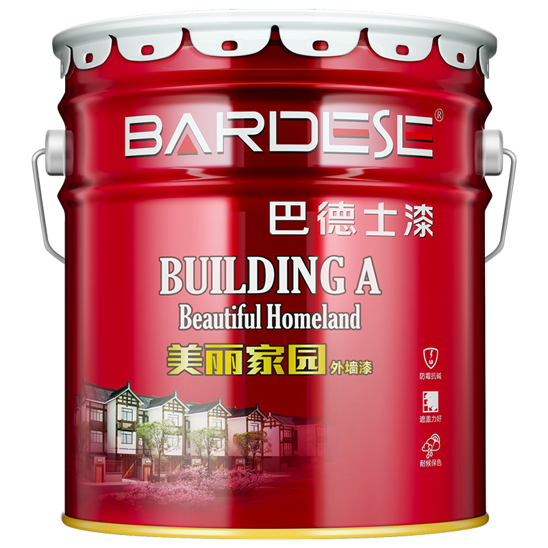 巴德士美丽家园外墙漆防水防晒自喷漆别墅室外涂料乳胶漆自刷白色