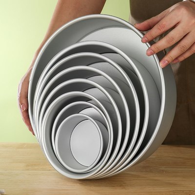 戚风蛋糕模具心形家用烤箱用具慕斯活底烘焙工具四六八4寸6/8胚子