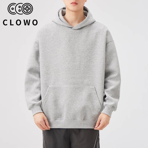 CLOWO美式重磅连帽卫衣